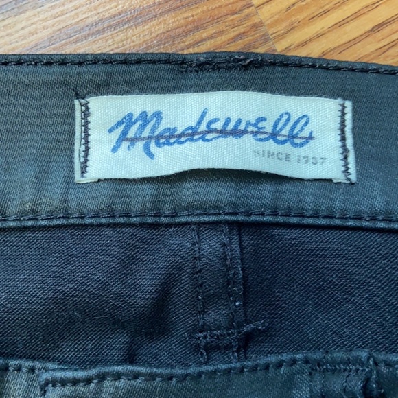 Madewell Skinny Skinny Coated High Rise Black Jeans - Picture 3 of 10